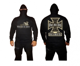 Ninja Kapuzenpullover - Born to be white - Biker Ninja Kapuzenpullover - Born to be white - Biker