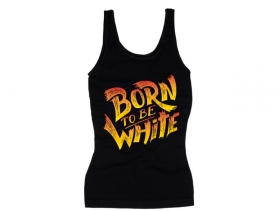 Frauen Top - Born to be white - Logo - schwarz/bunt Frauen Top - Born to be white - Logo - schwarz/bunt