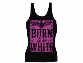 Frauen Top - Born to be white - Adler - schwarz/lila Frauen Top - Born to be white - Adler - schwarz/lila
