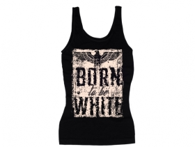 Frauen Top - Born to be white - Adler - schwarz/beige Frauen Top - Born to be white - Adler - schwarz/beige