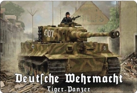 Blechschild - Tiger Panzer - Deutsche Wehrmacht - D98 (58) Blechschild - Tiger Panzer - Deutsche Wehrmacht - D98 (58)