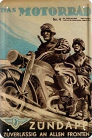 Blechschild - Zündapp - Das Motorrad - D84 (45) Blechschild - Zündapp - Das Motorrad - D84 (45)