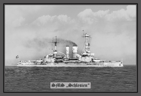 Blechschild - SMS Schlesien - 119 (78) Blechschild - SMS Schlesien - 119 (78)