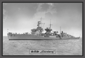 Blechschild - SMS Nürnberg - 107 (115) Blechschild - SMS Nürnberg - 107 (115)
