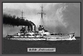 Blechschild - SMS Ostfriesland - 110 (118) Blechschild - SMS Ostfriesland - 110 (118)