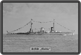 Blechschild - SMS Moltke - 114 (76) Blechschild - SMS Moltke - 114 (76)