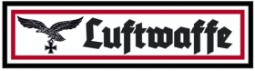 Emailleschild - Luftwaffe mit Adler Emailleschild - Luftwaffe mit Adler