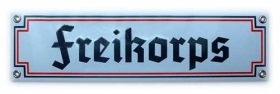 Emailleschild - Freikorps Emailleschild - Freikorps