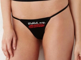 String Tanga - weiblich, sexy. rechtsextrem - schwarz String Tanga - weiblich, sexy. rechtsextrem - schwarz
