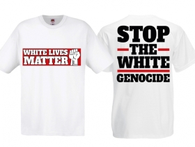 T-Hemd - Stop the White Genocide - weiß T-Hemd - Stop the White Genocide - weiß
