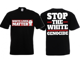 T-Hemd - Stop the White Genocide - schwarz T-Hemd - Stop the White Genocide - schwarz
