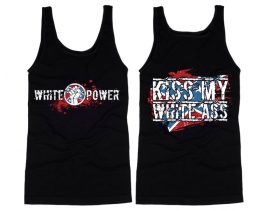 Muskelshirt/Tank Top - Kiss My White Ass - Südstaaten Muskelshirt/Tank Top - Kiss My White Ass - Südstaaten