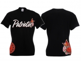 Frauen T-Shirt - Patriotin - schwarz/rot