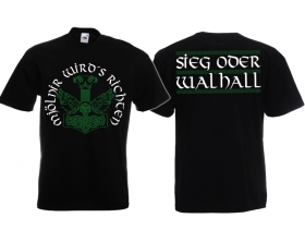 Frauen T-Shirt - Sieg oder Walhall Frauen T-Shirt - Sieg oder Walhall
