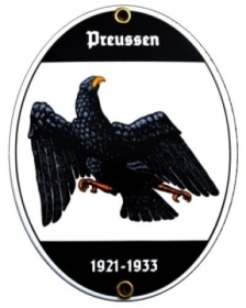 Emailleschild - Preussen Emailleschild - Preussen