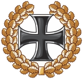 PVC Aufkleber - Eisernes Kreuz im Kranz PVC Aufkleber - Eisernes Kreuz im Kranz