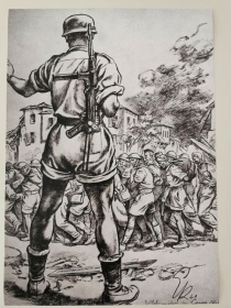 Poster - Kunstdruck - Fallschirmjäger Kreta MP40 Poster - Kunstdruck - Fallschirmjäger Kreta MP40
