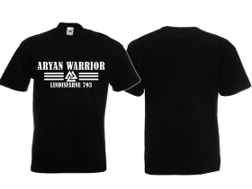 T-Hemd - Aryan Warrior - Lindisfarne 793 - Logo - schwarz T-Hemd - Aryan Warrior - Lindisfarne 793 - Logo - schwarz
