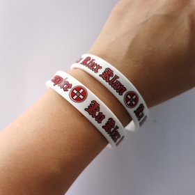 Silikon Armband - KKK - Weiß Silikon Armband - KKK - Weiß