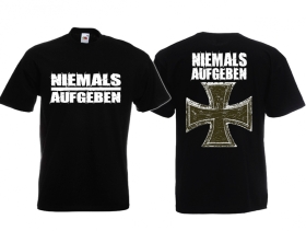 Frauen T-Shirt - Niemals Aufgeben - Motiv 2 Frauen T-Shirt - Niemals Aufgeben - Motiv 2