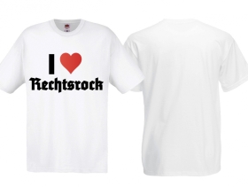 Frauen T-Shirt - I Love Rechtsrock - weiß