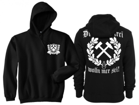 Kapuzenpullover - Arzgebirg - Deitsch und Frei wolln mer sei! - Erzgebirge - Motiv 1 Kapuzenpullover - Arzgebirg - Deitsch und Frei wolln mer sei! - Erzgebirge - Motiv 1