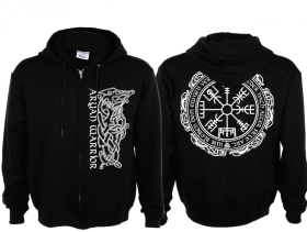Kapuzenjacke - Aryan Warrior - Vegvisir - Motiv 2 Kapuzenjacke - Aryan Warrior - Vegvisir - Motiv 2