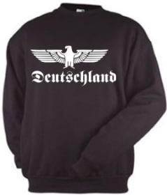 Pullover - Deutschland mit Adler - weiß - groß Pullover - Deutschland mit Adler - weiß - groß