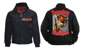 Harrington Jacke - bedruckt - schwarz - Vorwärts für Deutschland Harrington Jacke - bedruckt - schwarz - Vorwärts für Deutschland