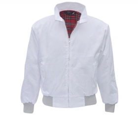 Harrington Jacke - unbedruckt - weiß Harrington Jacke - unbedruckt - weiß