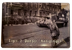 Blechschild - Königstiger - D168 (64) Blechschild - Königstiger - D168 (64)