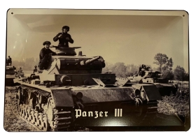 Blechschild - Panzer III - D167 (68) Blechschild - Panzer III - D167 (68)