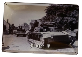 Blechschild - Panzer IV - D166 (61) Blechschild - Panzer IV - D166 (61)