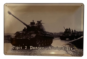 Blechschild - Königstiger - Motiv 2 - D162 (59) Blechschild - Königstiger - Motiv 2 - D162 (59)