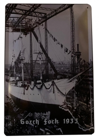 Blechschild - Gorch Fock - D171 (86) Blechschild - Gorch Fock - D171 (86)