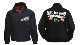 Harrington Jacke - bedruckt - Grüße aus dem Osten - Hier ist noch Deutschland Harrington Jacke - bedruckt - Grüße aus dem Osten - Hier ist noch Deutschland