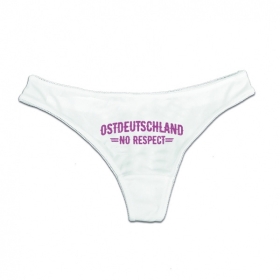 String Tanga - Ostdeutschland - No Respect - Pink - weiß String Tanga - Ostdeutschland - No Respect - Pink - weiß