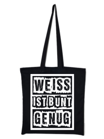 Stoffbeutel - Weiss ist bunt genug Stoffbeutel - Weiss ist bunt genug