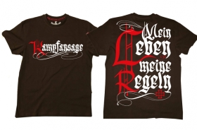 Premium Shirt - Kampfansage - braun Premium Shirt - Kampfansage - braun