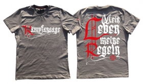 Premium Shirt - Kampfansage - grau Premium Shirt - Kampfansage - grau