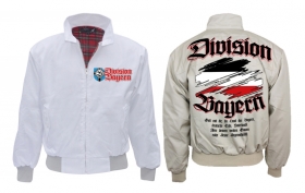 Harrington Jacke - bedruckt - weiß - Division Bayern Harrington Jacke - bedruckt - weiß - Division Bayern
