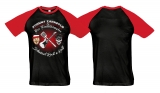 Raglan T-Shirt - Johnny Zahngold - Schnitzel Rock n Roll - schwarz/rot