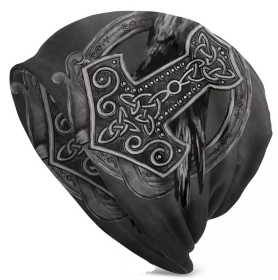 Beanie - Thors Hammer - mit Rabe (76) Beanie - Thors Hammer - mit Rabe (76)