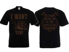 T-Hemd - I want You - For the battle of Ragnarok - schwarz/braun T-Hemd - I want You - For the battle of Ragnarok - schwarz/braun