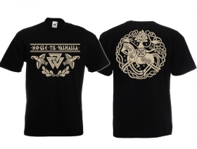 Frauen T-Shirt - Schlüssel nach Walhalla - schwarz/beige Frauen T-Shirt - Schlüssel nach Walhalla - schwarz/beige