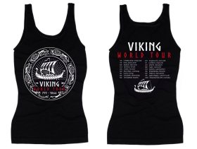 Frauen Top - Viking World Tour - schwarz Frauen Top - Viking World Tour - schwarz