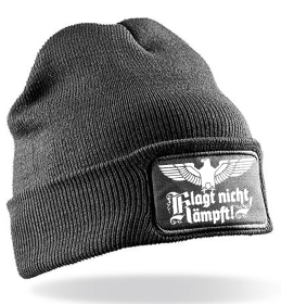 Mütze - BD - Reichsadler - Klagt nicht, kämpft - grau Mütze - BD - Reichsadler - Klagt nicht, kämpft - grau