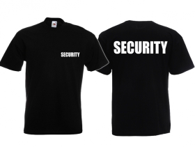 Frauen T-Shirt - Security - Beidseitig bedruckt - vorne klein Frauen T-Shirt - Security - Beidseitig bedruckt - vorne klein