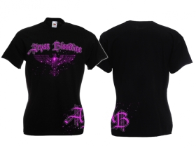 Frauen T-Shirt - Aryan Bloodline - Motiv 1 - schwarz/pink Frauen T-Shirt - Aryan Bloodline - Motiv 1 - schwarz/pink