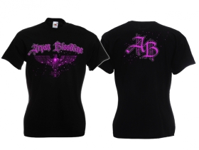 Frauen T-Shirt - Aryan Bloodline - Motiv 2 - schwarz/pink Frauen T-Shirt - Aryan Bloodline - Motiv 2 - schwarz/pink